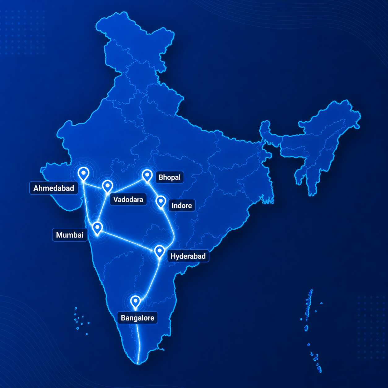 India hiring network map